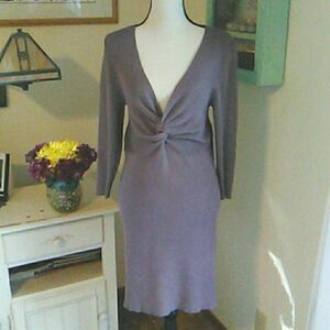 Lily White Knit Sweater Dress